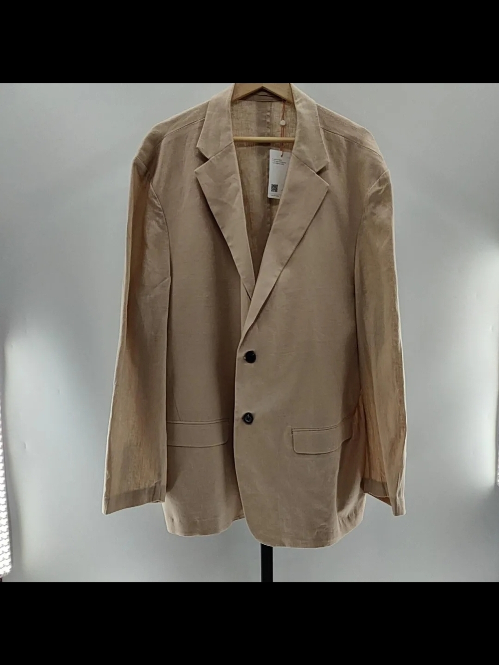 Quince 100% European Linen Single-Breasted Blazer - Driftwood  Size:  XXL    NWT